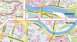 Galeria - zdjęcie nr. 4 - Comfort! map Litwa, Łotwa, Estonia 1:700 000 mapa