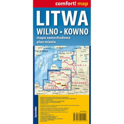 Galeria - zdjęcie nr. 3 - Comfort! map Litwa, Wilno, Kowno 1:700 000 w.2025