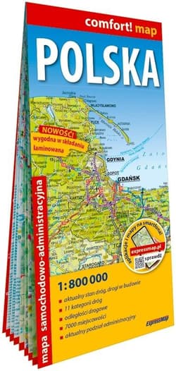 Comfort map Polska 1:800 000
