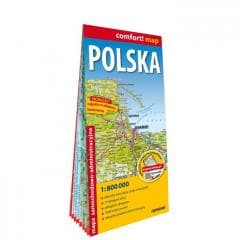 Comfort map Polska mapa sam-admistr 1:800 000 - Praca zbiorowa