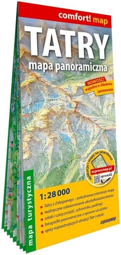 Comfort! map Tatry mapa - panoramiczna 1:28 000 - Praca zbiorowa