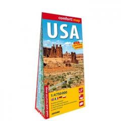 Comfort map USA - road and tourist map 1:4 750 000 - Praca zbiorowa