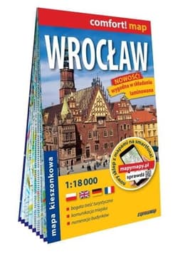Comfort! map Wrocław 1:18 000 mapa kieszonkowa - Praca zbiorowa