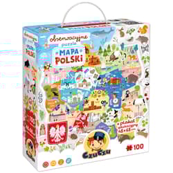 CuCzu Obserwacyjne puzzle Mapa Polski 100el 5+