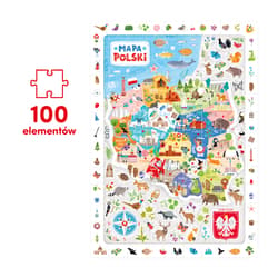 Galeria - zdjęcie nr. 3 - CuCzu Obserwacyjne puzzle Mapa Polski 100el 5+