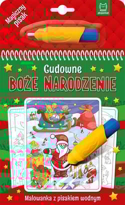 Cudowne Boże Narodzenie. Malowanka z pisakiem wodnym. - Opracowanie Zbiorowe