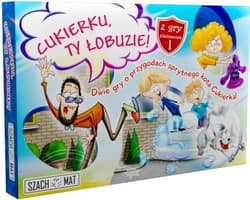 Cukierku, Ty łobuzie! Dwie gry planszowe o przygodach sprytnego kota Cukierka - Magdalena Porębska
