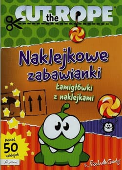 Cut The Rope Naklejkowe zabawianki Łamigłówki z naklejkami