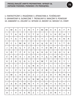 Galeria - zdjęcie nr. 2 - Ćwiczenia funkcji poznawczych czasowniki przymiotniki przyimki