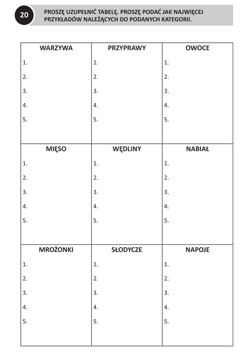 Galeria - zdjęcie nr. 3 - Ćwiczenia funkcji poznawczych rzeczowniki