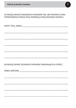 Galeria - zdjęcie nr. 5 - Ćwiczenia funkcji poznawczych zabawy słowne