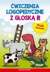 Ćwiczenia logopedyczne z głoską R. Plus naklejki - Zarębska Małgorzata