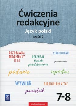 Ćwiczenia redakcyjne 7-8 Język polski Część 2 Szkoła podstawowa - Surdej Beata, Surdej Andrzej