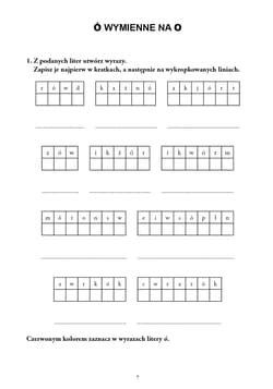 Galeria - zdjęcie nr. 3 - Ćwiczenia w terapii dysleksji i dysortografii dla uczniów klas IV–VI Ó – U