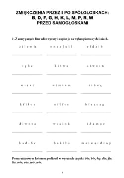 Galeria - zdjęcie nr. 5 - Ćwiczenia w terapii dysleksji i dysortografii dla uczniów klas IV–VI Zmiękczenia