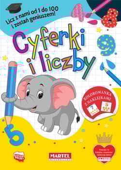 Cyferki i liczby. Kolorowanka z naklejkami - Katarzyna Ratajszczak