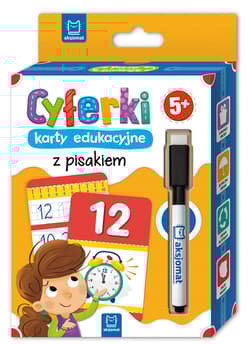 Cyferki karty edukacyjne z pisakiem 5+ - Opracowanie Zbiorowe