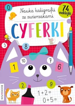 Cyferki nauka kaligrafii z pieskami i kotkami - Opracowanie Zbiorowe