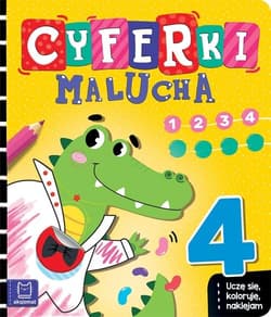 Cyferki Uczę się koloruję naklejam - Agnieszka Bator