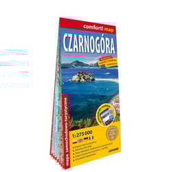 Czarnogóra mapa samochodowo turystyczna 1:275 000 laminat 2024 - Opracowanie Zbiorowe