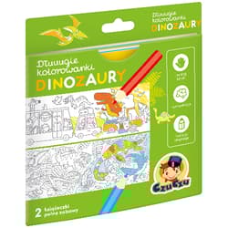 CzuCzu Dłuuugie kolorowanki Dinozaury - Opracowanie Zbiorowe