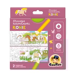 CzuCzu Dłuuugie kolorowanki Konie - Opracowanie Zbiorowe