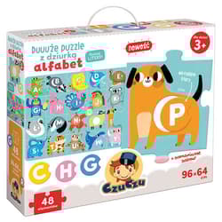 CzuCzu Duuuże puzzle z dziurką Alfabet 3+