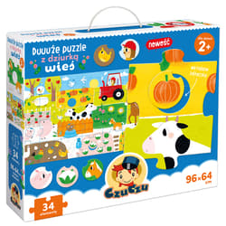 CzuCzu Duuuże puzzle z dziurką Wieś