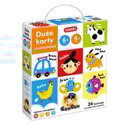 CzuCzu Duże karty kontrastowe Wiek 6-9 mies.