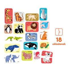 Galeria - zdjęcie nr. 5 - CzuCzu Puzzle do pary Dzikie zwierzątka 18m+