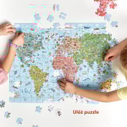 Galeria - zdjęcie nr. 2 - CzuCzu Puzzle odkrywcy 300 Mapa Świata