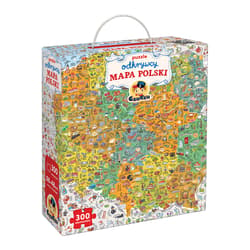 CzuCzu Puzzle Odkrywcy Mapa Polski 300