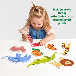 Galeria - zdjęcie nr. 4 - CzuCzu Puzzle progresywne Dzikie Zwierzątka
