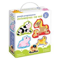 CzuCzu Puzzle progresywne Zwierzątka na wsi