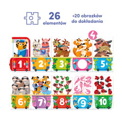Galeria - zdjęcie nr. 5 - CzuCzu. Puzzle z dziurką Pociąg z cyferkami