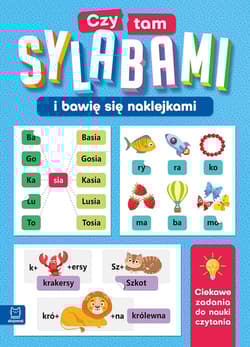 Czytam sylabami i bawię się naklejkami. Ciekawe zadania do nauki czytania - Agnieszka Bator