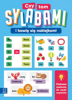 Czytam sylabami i bawię się naklejkami. Ciekawe zadania do nauki czytania - Agnieszka Bator
