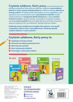 Galeria - zdjęcie nr. 3 - Czytanie sylabowe. Karty pracy. Kapitan Nauka. EDUseria