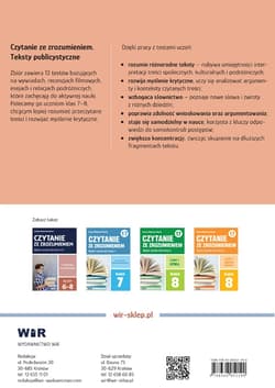 Galeria - zdjęcie nr. 4 - Czytanie ze zrozumieniem Wybór testów dla klas 7-8 Teksty publicystyczne