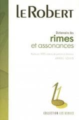 Dictionnaire usuels des rimes et assonances - Armel Louis