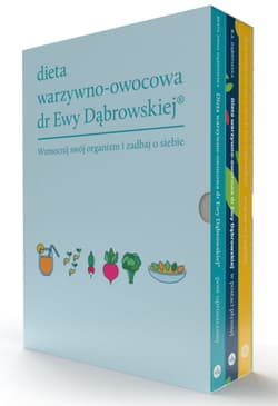 Dieta warzywno-owocowa dr Ewy Dąbrowskiej Komplet 3 książek Program na 6 tygodni + Dieta w postaci płynnej + Post uproszczony
