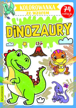 Dinozaury. Kolorowanka ze wzorem