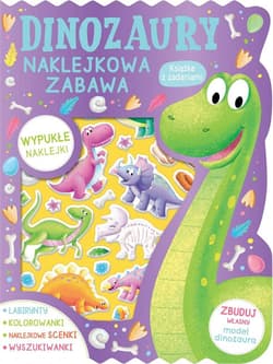 Dinozaury Naklejkowa zabawa Książka z zadaniami - Serena Lombardo