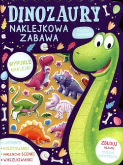Dinozaury Naklejkowa zabawa Książka z zadaniami - Serena Lombardo