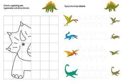 Galeria - zdjęcie nr. 2 - Dinozaury - wypukłe naklejki. Zagadkowy zawrót głowy