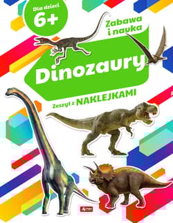Dinozaury zeszyt z naklejkami
