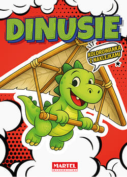 Dinusie. Kolorowanka komiksowa z naklejkami