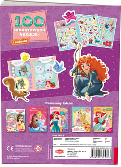 Galeria - zdjęcie nr. 2 - Disney Księżniczka 100 brokatowych naklejek NB-9108