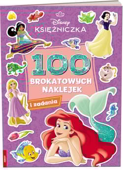 Disney Księżniczka 100 brokatowych naklejek NB-9108 - Praca zbiorowa