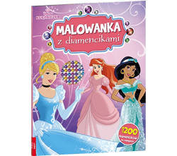 Disney Księżniczka Malowanka z diamencikami DKO-9104 - Opracowanie Zbiorowe